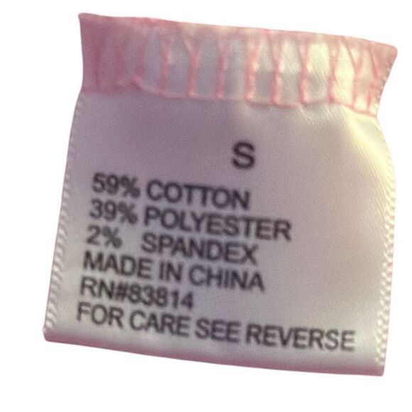 Sunnyside By Sundry Pink Crew Neck Long Sleeve Waffle Thermal Shirt Ladies Small - Picture 3 of 8